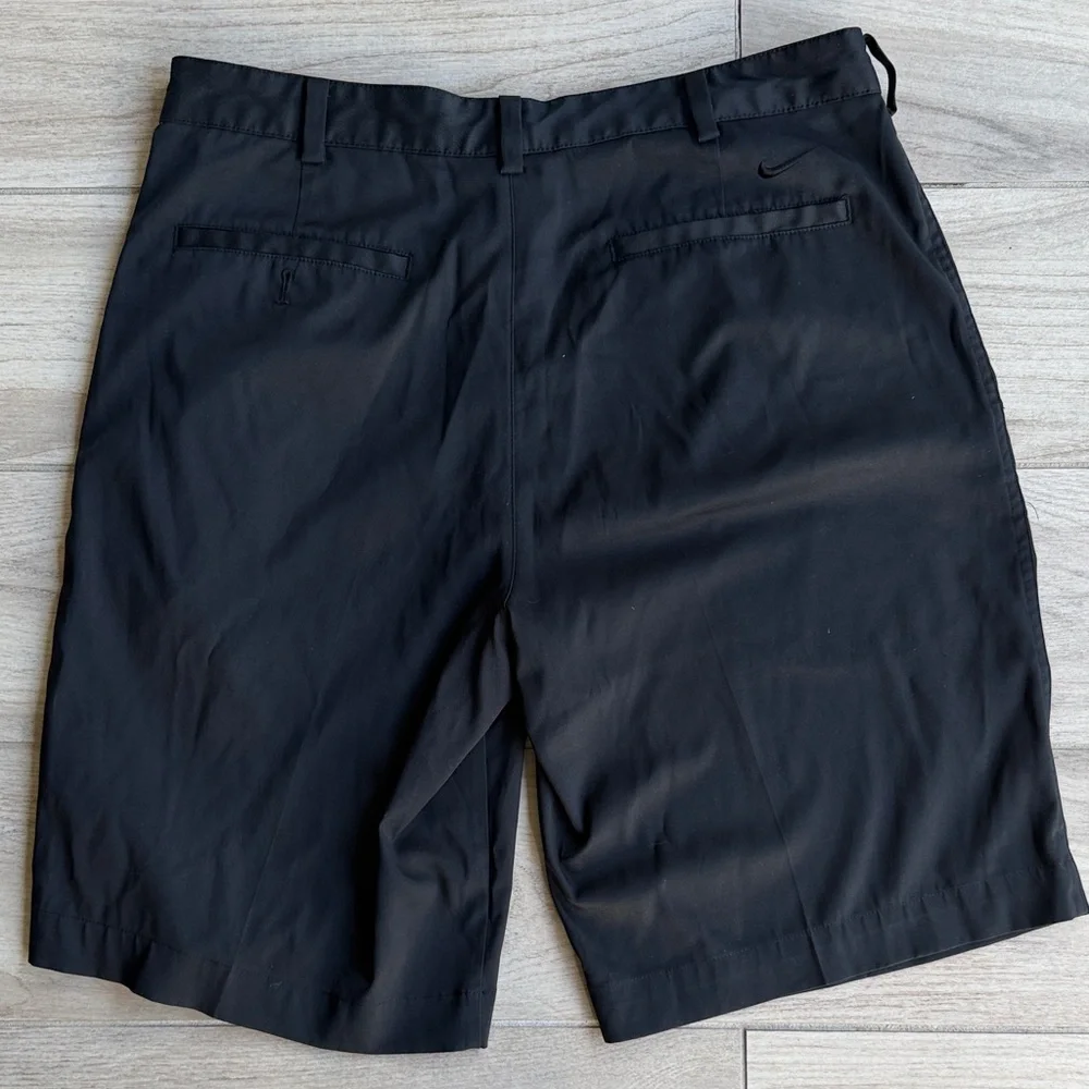 Nike Men's Black Flat Front Shorts